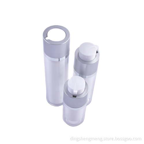 Bouteille Vide Rotativ de Bouteille Sans Air Cosmetique de forme ronde faite sur commande de 50ml